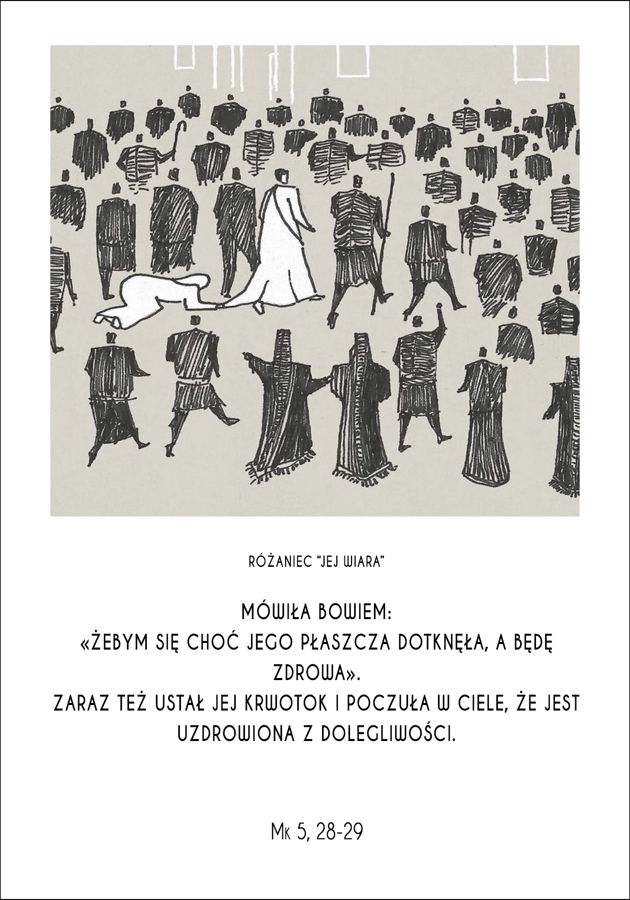 Różaniec na rękę "Jej wiara"