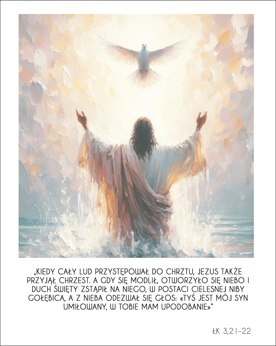 Różaniec na rękę "Chrzest Jezusa"